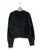 Plageプラージュ）の古着「Fur Back Open プルオーバー　24080922104040」｜ブラック