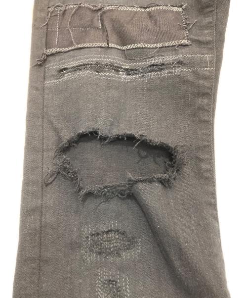 Hysteric Glamour（ヒステリックグラマー）Hysteric Glamour (ヒステリックグラマー) SPBR加工 ISKO ストレッチデニムスキニースリムパンツ　02191AP10 ブラック サイズ:28の古着・服飾アイテム