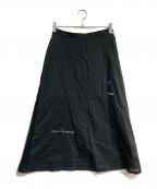 45rpm45アールピーエム）の古着「刺繍コットンスカート」｜ブラック