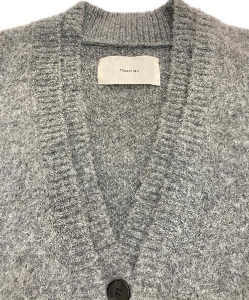 TODAYFUL（トゥデイフル）TODAYFUL (トゥデイフル) Brashed Vneck Cardigan　12320520 グレー サイズ:Freeの古着・服飾アイテム