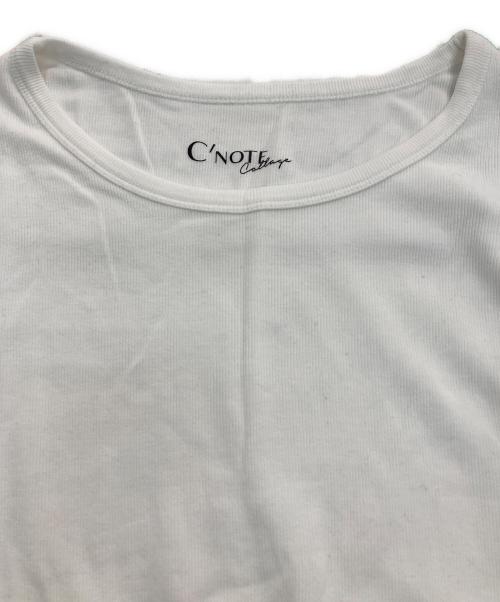 C′NOTE（シーノート）C′NOTE (シーノート) 裾シアーロンT　CLN5042206A0001 ホワイト サイズ:Freeの古着・服飾アイテム