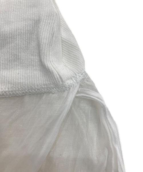 C′NOTE（シーノート）C′NOTE (シーノート) 裾シアーロンT　CLN5042206A0001 ホワイト サイズ:Freeの古着・服飾アイテム