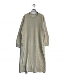 URBAN RESEARCH DOORS（アーバンリサーチドアーズ）の古着「スウェットライクニットワンピース　DR47-26E110」｜アイボリー