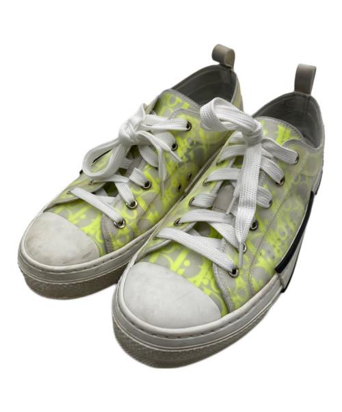 DIOR HOMME（ディオール オム）Dior Homme (ディオール オム) OBLIQUE B23オブリーク スニーカー　3SN249YNT H160 イエロー×ホワイト サイズ:41の古着・服飾アイテム