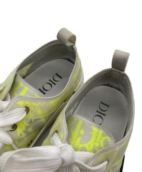 DIOR HOMME（ディオール オム）Dior Homme (ディオール オム) OBLIQUE B23オブリーク スニーカー　3SN249YNT H160 イエロー×ホワイト サイズ:41の古着・服飾アイテム