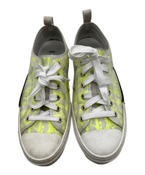 DIOR HOMME（ディオール オム）Dior Homme (ディオール オム) OBLIQUE B23オブリーク スニーカー　3SN249YNT H160 イエロー×ホワイト サイズ:41の古着・服飾アイテム