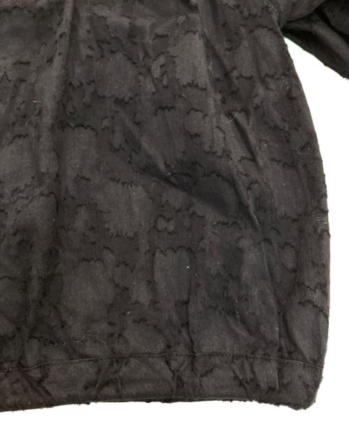 SOULEIADO（ソレイアード）SOULEIADO (ソレイアード) TOMORROW LAND (トゥモローランド) コットンカットジャカード クロップドブラウス ブラック サイズ:36の古着・服飾アイテム