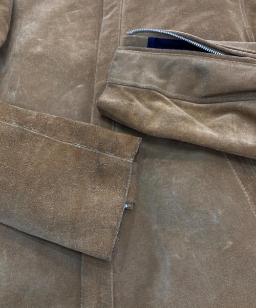 J.CREW（ジェイクルー）J.CREW (ジェイクルー) スウェードレザージャケット ブラウン サイズ:Sの古着・服飾アイテム