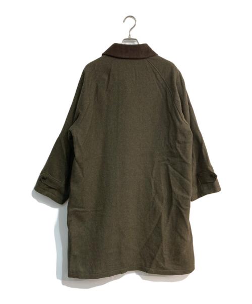JOURNAL STANDARD relume（ジャーナルスタンダード レリューム）JOURNAL STANDARD relume (ジャーナルスタンダード レリューム) HIGH LAND WOOL オーバーサイズバルマカーンコート カーキ サイズ:Mの古着・服飾アイテム