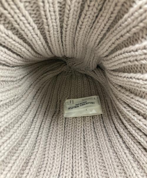 kijima takayuki（キジマタカユキ）kijima takayuki (キジマタカユキ) RECYCLED COTTON BEANIE ベージュの古着・服飾アイテム