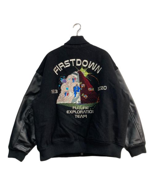 FIRST DOWN（ファーストダウン）FIRST DOWN (ファーストダウン) 葵産業アーカイブスタジャン　203-1504 ブラック サイズ:Mの古着・服飾アイテム