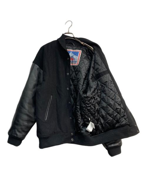 FIRST DOWN（ファーストダウン）FIRST DOWN (ファーストダウン) 葵産業アーカイブスタジャン　203-1504 ブラック サイズ:Mの古着・服飾アイテム