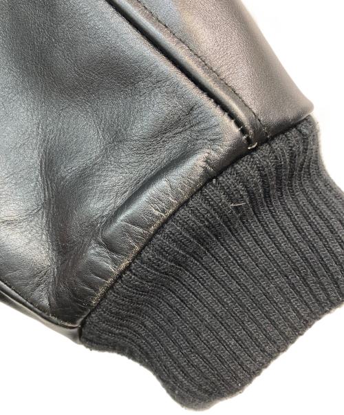 FIRST DOWN（ファーストダウン）FIRST DOWN (ファーストダウン) 葵産業アーカイブスタジャン　203-1504 ブラック サイズ:Mの古着・服飾アイテム