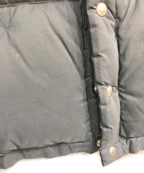 Crescent Down Works（クレセントダウンワークス）Crescent Down Works (クレセントダウンワークス) ダウンベスト ブラック×パープル サイズ:Ｍの古着・服飾アイテム