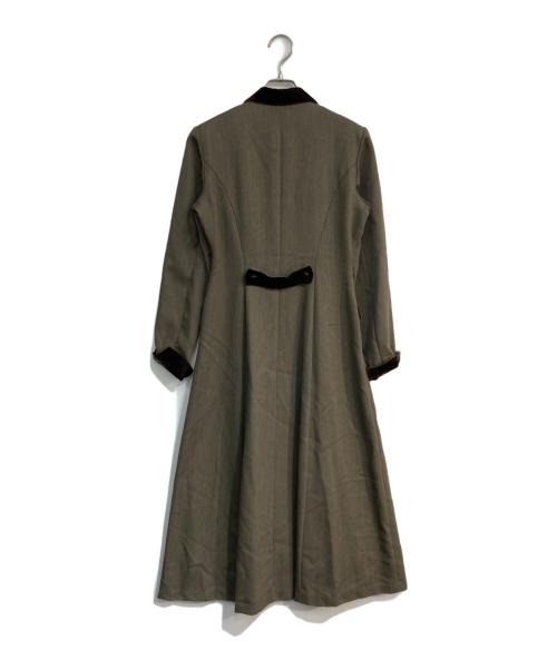 LAURA ASHLEY（ローラ アシュレイ）LAURA ASHLEY (ローラ アシュレイ) Aラインワンピース ブラウン サイズ:7の古着・服飾アイテム