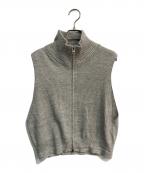JOURNAL STANDARD relumeジャーナルスタンダード レリューム）の古着「フルジップニットベスト　24080462704030」｜グレー