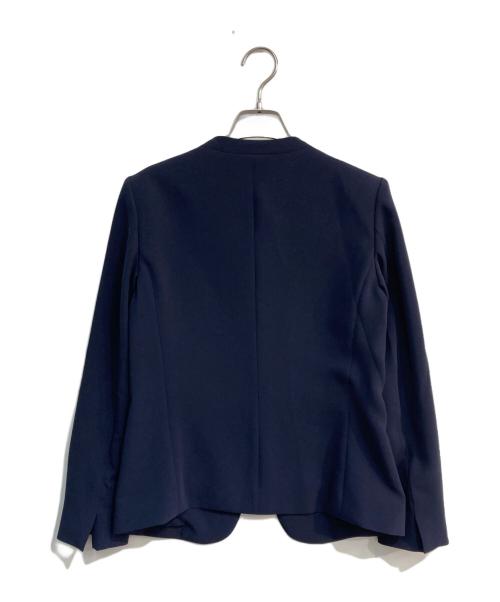 PLST（プラステ）PLST (プラステ) トリアセブレンドカラーレスジャケット　12-4104000 ネイビー サイズ:M 未使用品の古着・服飾アイテム