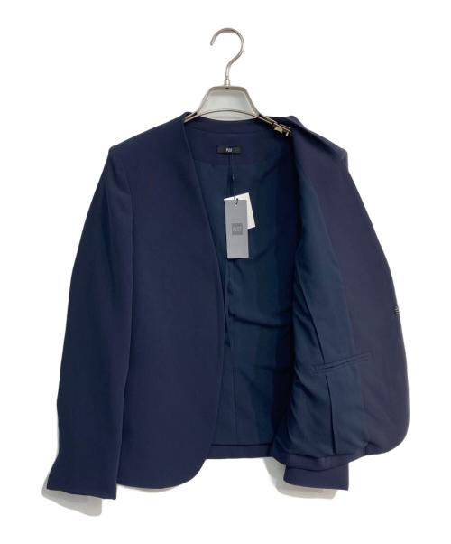 PLST（プラステ）PLST (プラステ) トリアセブレンドカラーレスジャケット　12-4104000 ネイビー サイズ:M 未使用品の古着・服飾アイテム