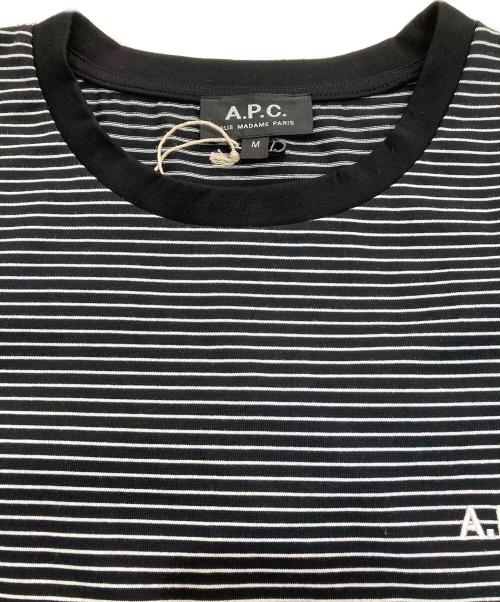 A.P.C.（アーペーセー）A.P.C. (アーペーセー) ELLISON L/S JPS　24253-1-96741 ブラック×ホワイト サイズ:M 未使用品の古着・服飾アイテム