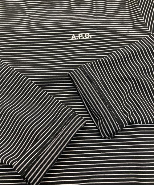 A.P.C.（アーペーセー）A.P.C. (アーペーセー) ELLISON L/S JPS　24253-1-96741 ブラック×ホワイト サイズ:M 未使用品の古着・服飾アイテム