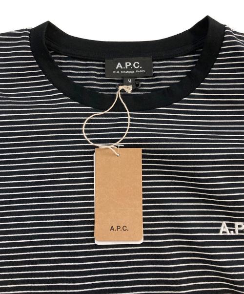 A.P.C.（アーペーセー）A.P.C. (アーペーセー) ELLISON L/S JPS　24253-1-96741 ブラック×ホワイト サイズ:M 未使用品の古着・服飾アイテム
