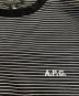 中古・古着 A.P.C. (アーペーセー) ELLISON L/S JPS　24253-1-96741 ブラック×ホワイト サイズ:M 未使用品：11000円