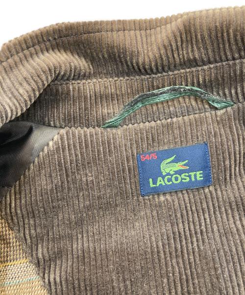 LACOSTE（ラコステ）LACOSTE (ラコステ) コーデュロイジャケット ブラウン サイズ:54/5の古着・服飾アイテム