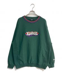 X-LARGE（エクストララージ）の古着「GRAFFITI CREWNECK SWEAT　101233012028」｜グリーン