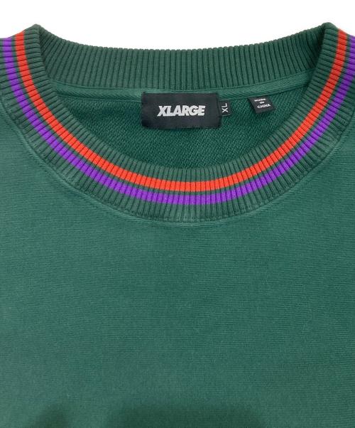 X-LARGE（エクストララージ）X-LARGE (エクストララージ) GRAFFITI CREWNECK SWEAT　101233012028 グリーン サイズ:XLの古着・服飾アイテム