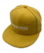 SUPREME×New Eraシュプリーム×ニューエラ）の古着「Brushed Wool Box Logo New Era　24AW」｜イエロー