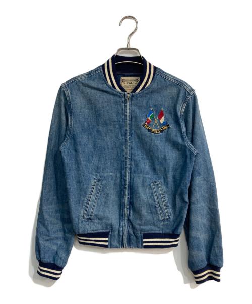 POLO RALPH LAUREN（ポロ・ラルフローレン）POLO RALPH LAUREN (ポロ・ラルフローレン) デニムボンバージャケット インディゴ サイズ:XSの古着・服飾アイテム