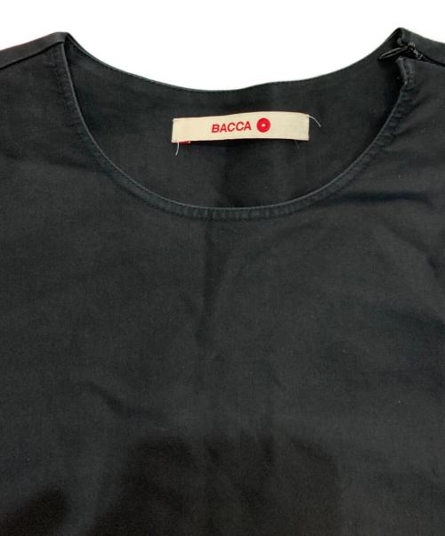 BACCA（バッカ）BACCA (バッカ) コットンモールスキン クルーネックマキシワンピース　35-06-01-06101 ブラック サイズ:36の古着・服飾アイテム