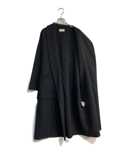 DES PRES（デ プレ）DES PRES (デ プレ) ダブルフェイスメルトンビーバー ベルデッドコート ブラック サイズ:34の古着・服飾アイテム