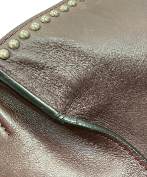 J&M DAVIDSON（ジェイ＆エム デヴィッドソン）J&M DAVIDSON (ジェイ＆エム デヴィッドソン) BELLE WITH STUDS ワインレッドの古着・服飾アイテム