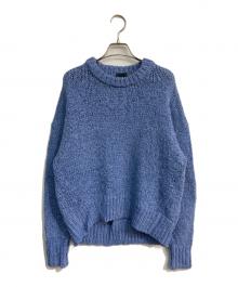 Spick and Span（スピック＆スパン）の古着「ライトリボンヤーンルーズニット　25SS　25080200523010」｜ブルー