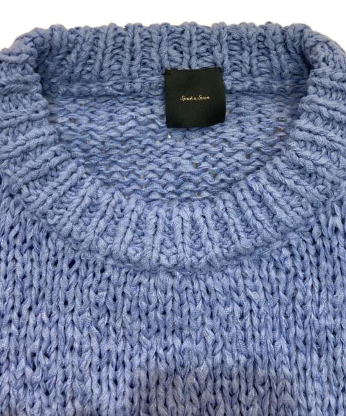 Spick and Span（スピック＆スパン）Spick and Span (スピックアンドスパン) ライトリボンヤーンルーズニット　25SS　25080200523010 ブルー サイズ:Freeの古着・服飾アイテム