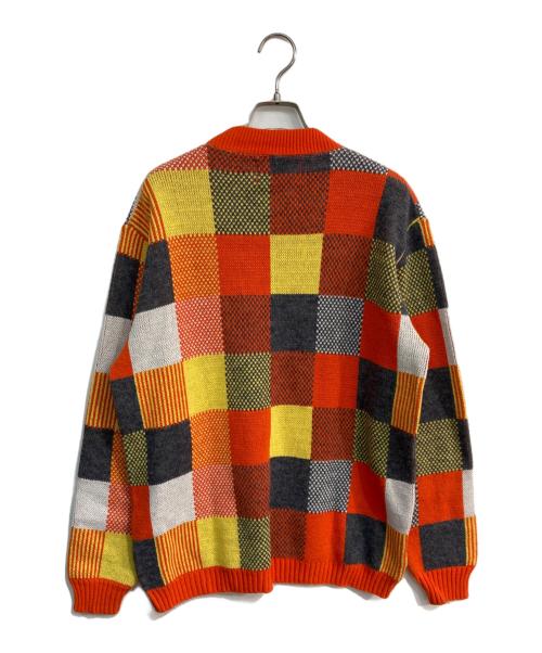 JERSILD（ジャーシルド）JERSILD (ジャーシルド) チェック柄ニット オレンジ サイズ:XLの古着・服飾アイテム