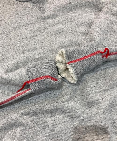 6(ROKU) BEAUTY&YOUTH（ロク ビューティーアンドユース）6(ROKU) BEAUTY&YOUTH (ロク ビューティーアンドユース) Cotton Urake Color Stitch Crew Neck Pullover　8612-241-0405 グレー サイズ:Freeの古着・服飾アイテム