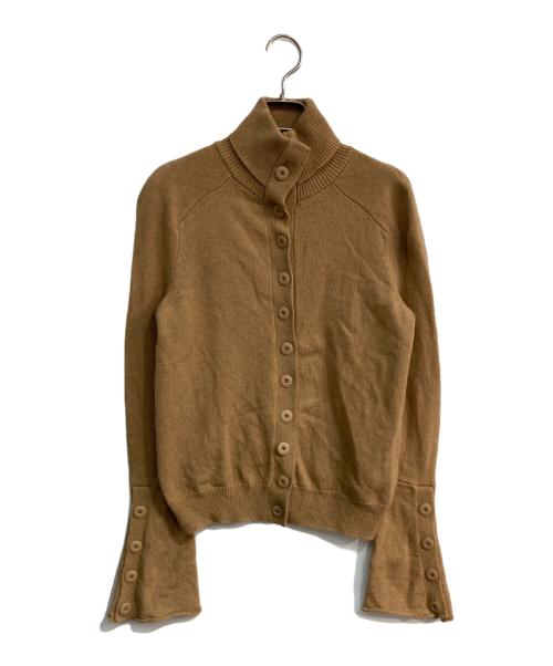 BALENCIAGA（バレンシアガ）BALENCIAGA (バレンシアガ) スタンドネックニットカーディガン　329073 ベージュ サイズ:36の古着・服飾アイテム