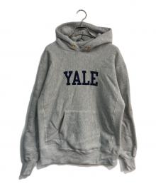 Champion（チャンピオン）の古着「YALEリバースウィーブスウェットパーカー 24FW TRUE TO ARCHIVES　C3-S122」｜グレー