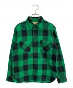 SUGAR CANEシュガーケーン）の古着「TWILL CHECK WORK SHIRT　SC29357」｜グリーン×ブラック