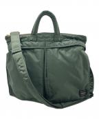 PORTERポーター）の古着「2WAY HELMETBAG」｜セージグリーン