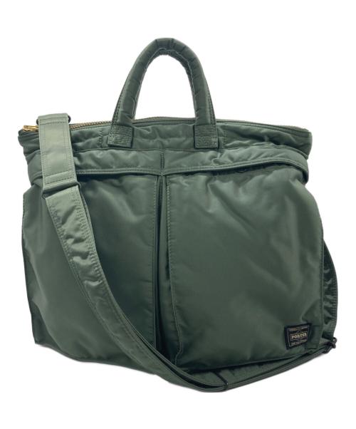 PORTER（ポーター）PORTER (ポーター) 2WAY HELMETBAG セージグリーンの古着・服飾アイテム