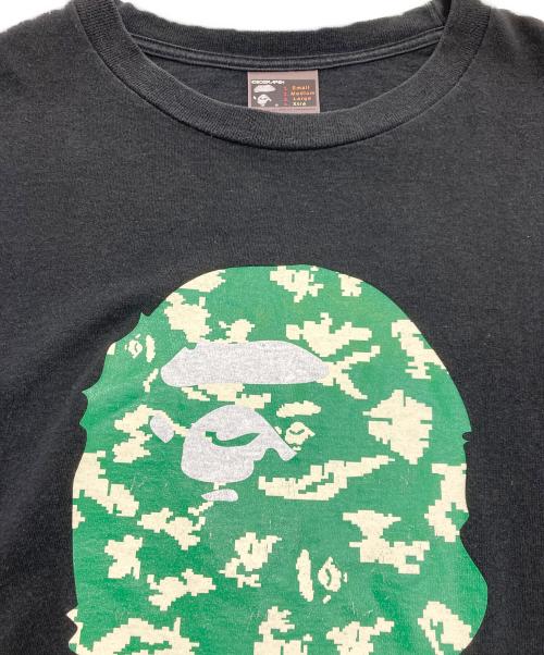 A BATHING APE（ア ベイシング エイプ）A BATHING APE (ア ベイシング エイプ) プリントTシャツ ブラック サイズ:XLの古着・服飾アイテム