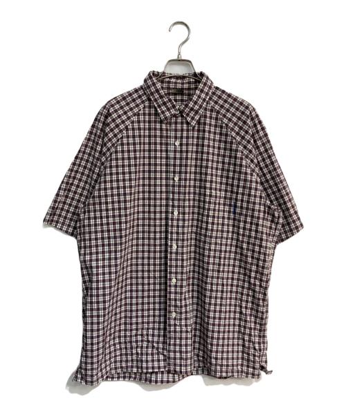 GOODENOUGH（グッドグリーフ）GOOD ENOUGH (グッドイナフ) チェックシャツ レッド×ホワイト サイズ:XLの古着・服飾アイテム
