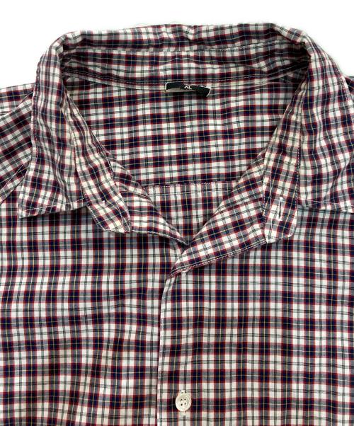GOODENOUGH（グッドグリーフ）GOOD ENOUGH (グッドイナフ) チェックシャツ レッド×ホワイト サイズ:XLの古着・服飾アイテム