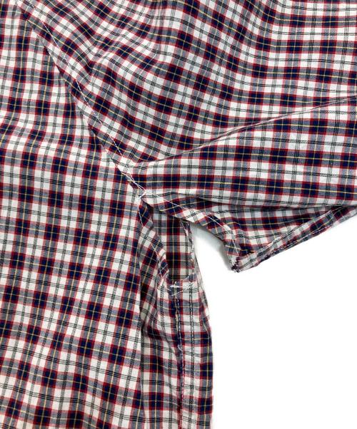 GOODENOUGH（グッドグリーフ）GOOD ENOUGH (グッドイナフ) チェックシャツ レッド×ホワイト サイズ:XLの古着・服飾アイテム