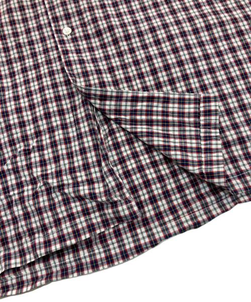 GOODENOUGH（グッドグリーフ）GOOD ENOUGH (グッドイナフ) チェックシャツ レッド×ホワイト サイズ:XLの古着・服飾アイテム
