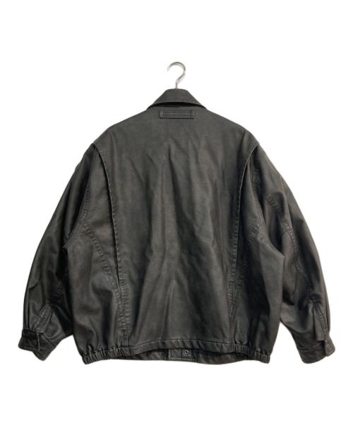 NAUTICA（ノーティカ）NAUTICA (ノーティカ) FREAK'S STORE (フリークスストア) Faded Vegan Leather Blouson 243-1553 ブラック サイズ:Mの古着・服飾アイテム