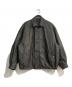 NAUTICA（ノーティカ）の古着「Faded Vegan Leather Blouson 243-1553」｜ブラック